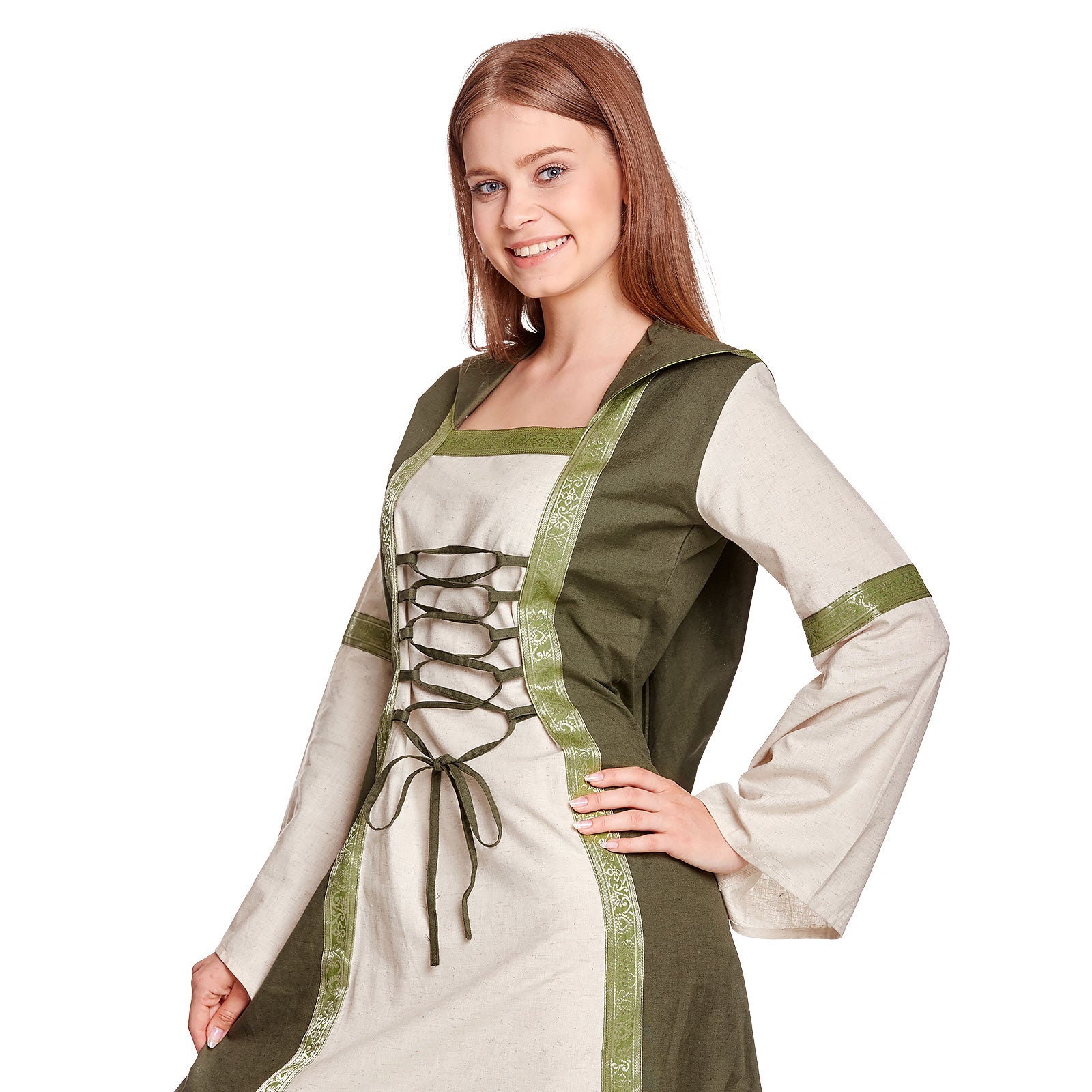 Product image Rebecca Medieval Dress Natural-Green