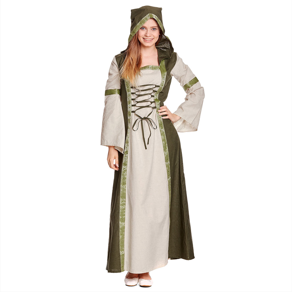 Product image Rebecca Medieval Dress Natural-Green