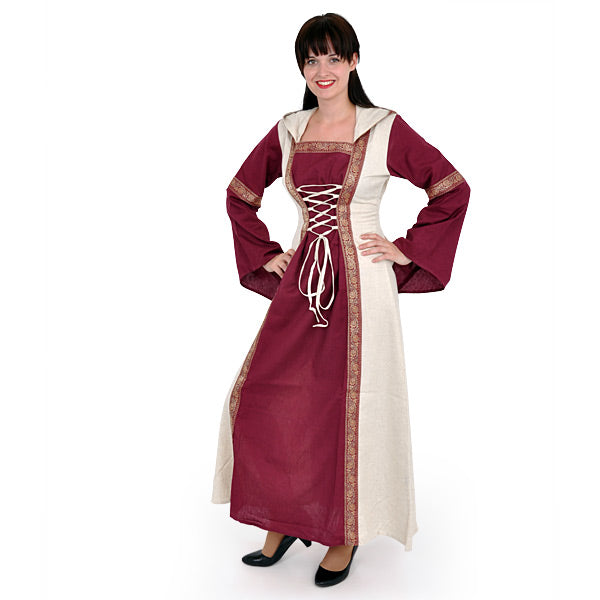 Product image Saphiria Medieval Dress Bordeaux-Natural