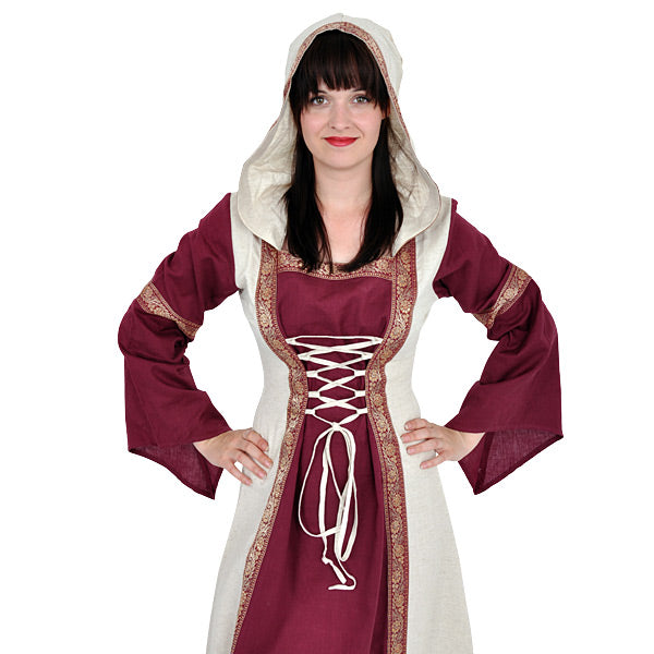 Product image Saphiria Medieval Dress Bordeaux-Natural