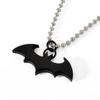 Zdjęcie produktu Batman - Czarny wisiorek nietoperz na łańcuszku