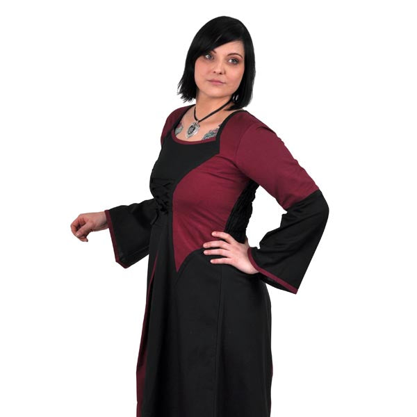 Zdjęcie produktu Elena Suknia Średniowieczna bordowo-czarna