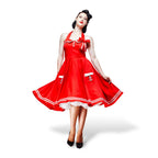 Zdjęcie produktu Rockabilly-sukienka Motley czerwona