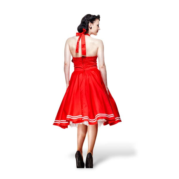 Zdjęcie produktu Rockabilly-sukienka Motley czerwona