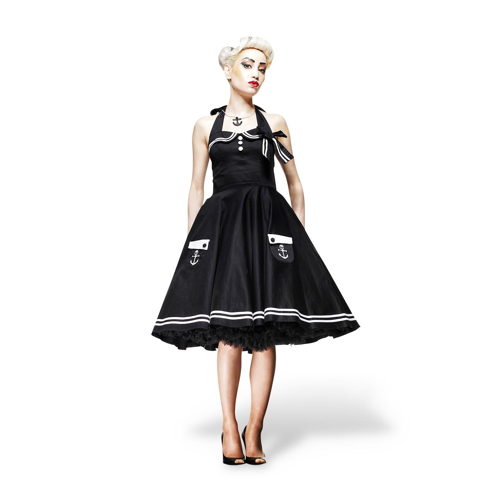 Zdjęcie produktu Rockabilly sukienka Motley czarna