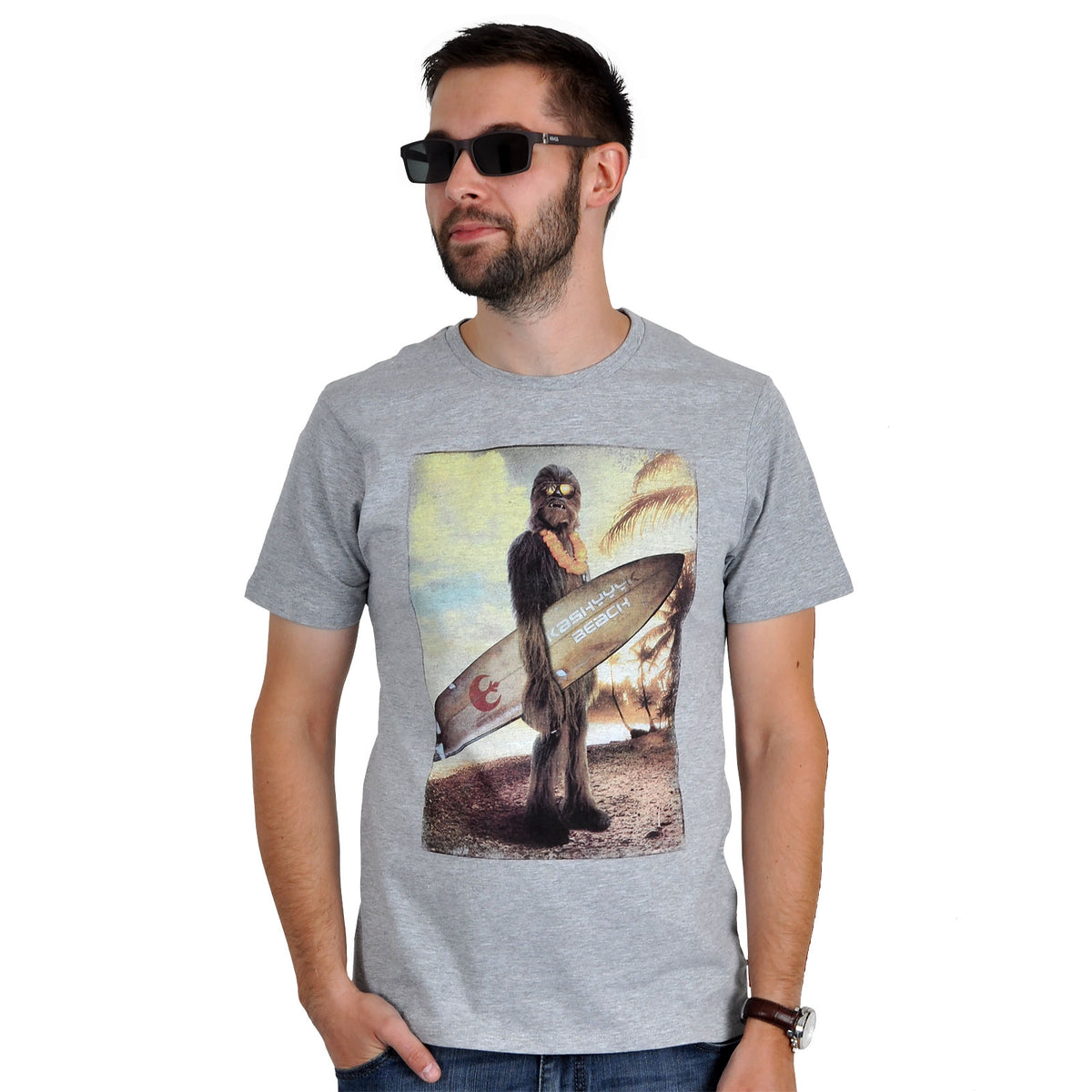 Zdjęcie produktu Star Wars - Wookiee Surfer T-Shirt szare