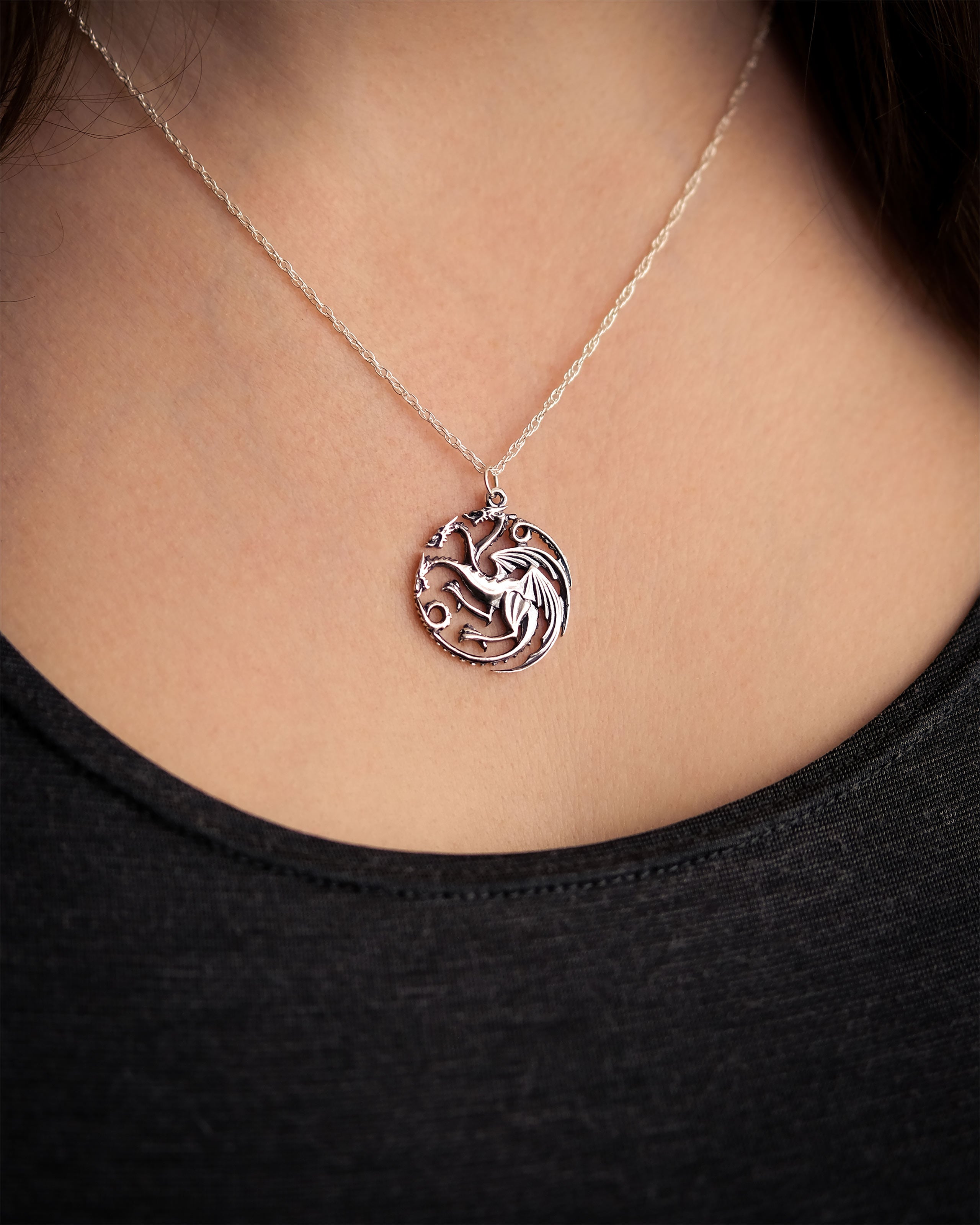 Zdjęcie produktu Gra o Tron - Naszyjnik z herbem Targaryenów