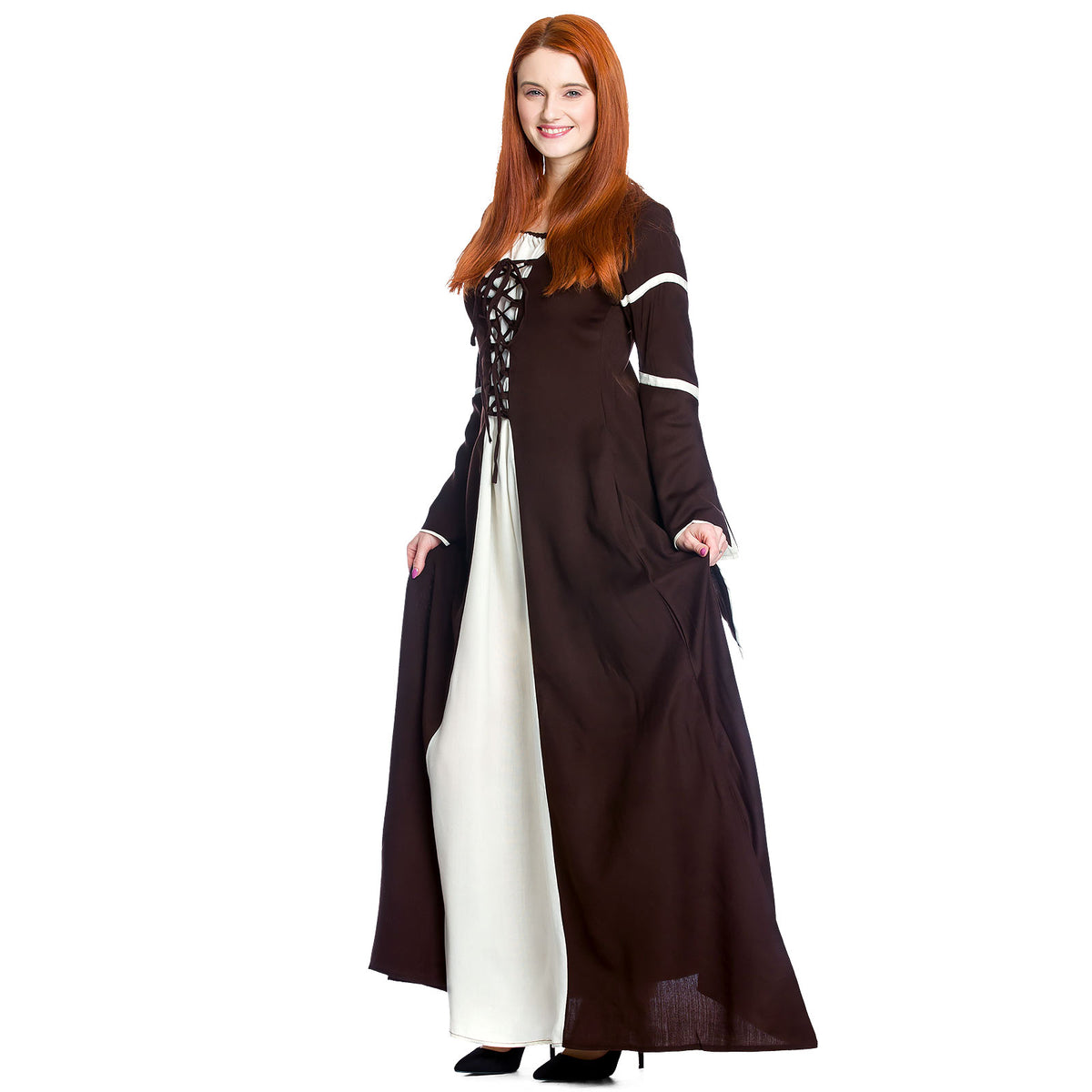 Product image Medieval dress Katherina brown-nature