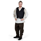 Product image Medieval Vest Heinrich with Pockets Black