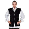 Zdjęcie produktu Kaftan z aksamitu ze stójką czarny