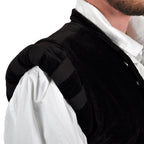 Zdjęcie produktu Kaftan aksamitny z kołnierzem stojącym brązowy