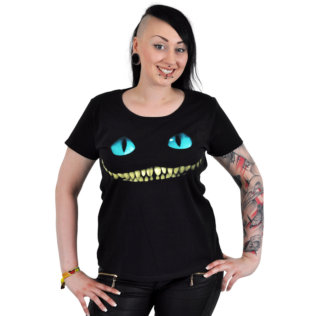 Zdjęcie produktu Alicja w Krainie Czarów - Koszulka Smiling Cat Damska