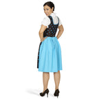 Product image Edelweiss Dirndl - Brown/Turquoise Traditional Dress with Blouse Insert