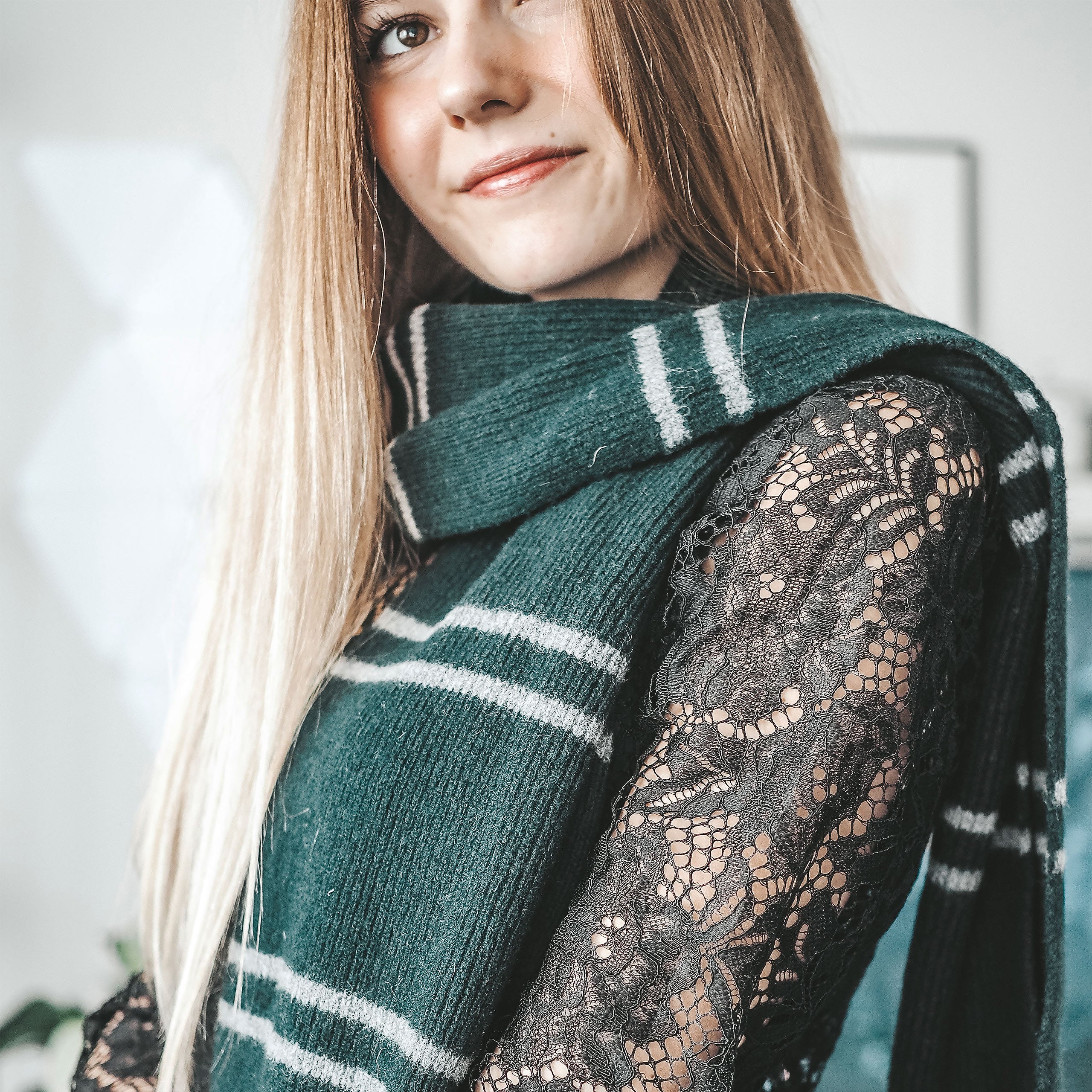 Zdjęcie produktu Harry Potter - Oryginalny wełniany szalik Slytherin