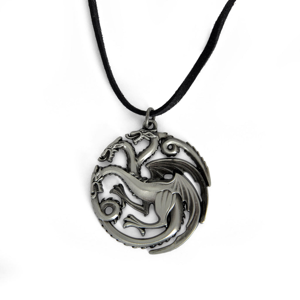 Zdjęcie produktu Gra o Tron - Naszyjnik z herbem Targaryenów i smokiem