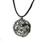 Zdjęcie produktu Gra o Tron - Naszyjnik z herbem Targaryenów i smokiem