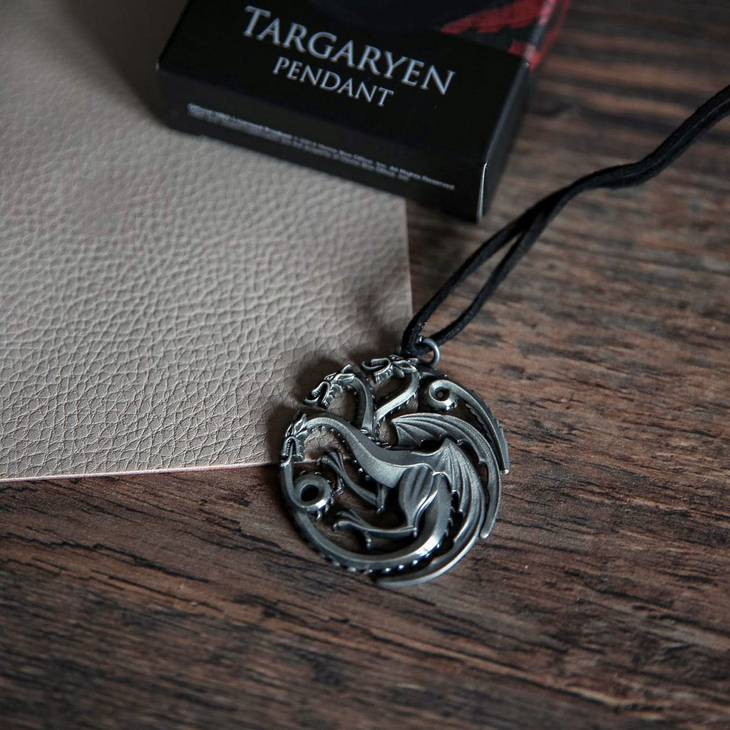 Zdjęcie produktu Gra o Tron - Naszyjnik z herbem Targaryenów i smokiem