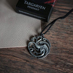 Zdjęcie produktu Gra o Tron - Naszyjnik z herbem Targaryenów i smokiem