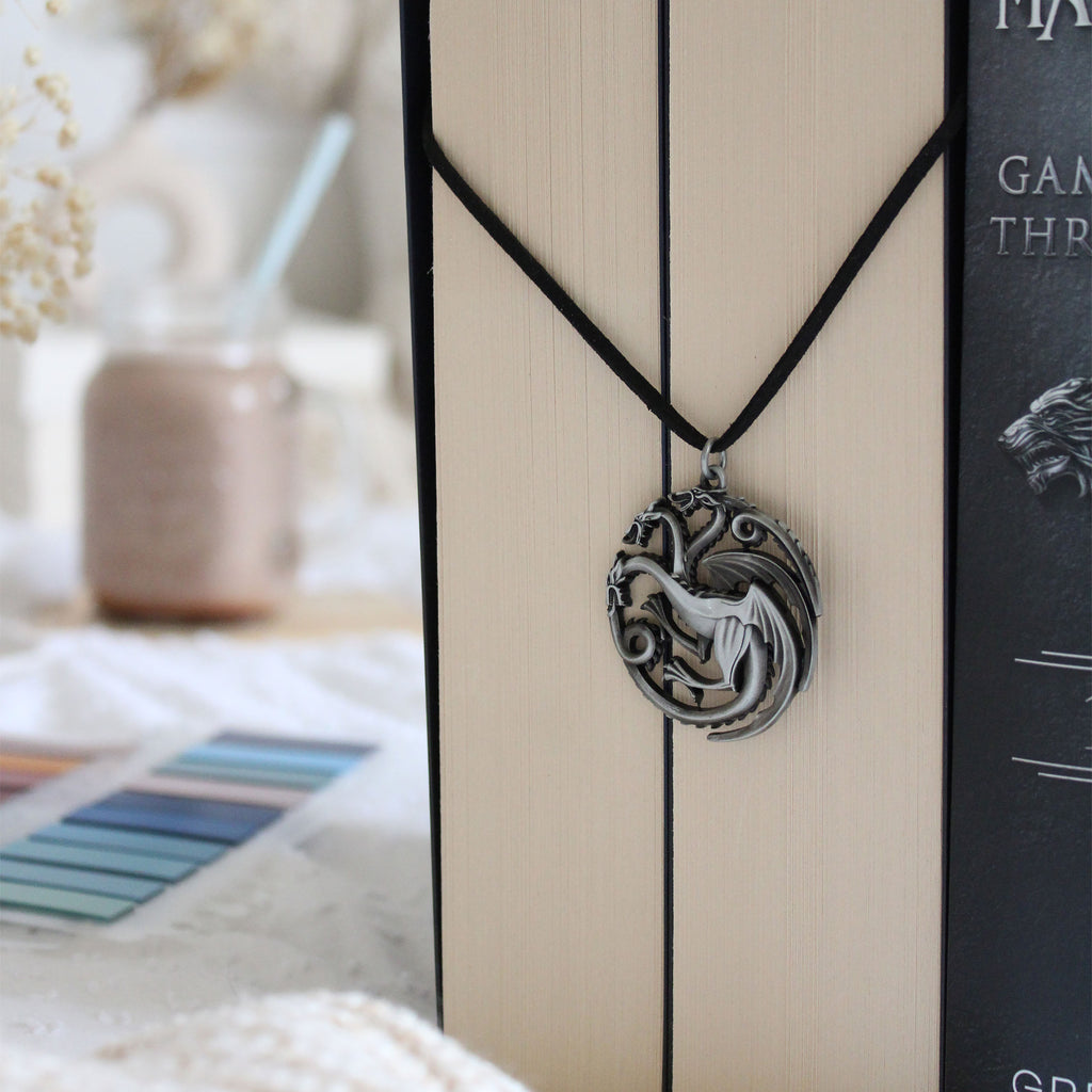 Zdjęcie produktu Gra o Tron - Naszyjnik z herbem Targaryenów i smokiem