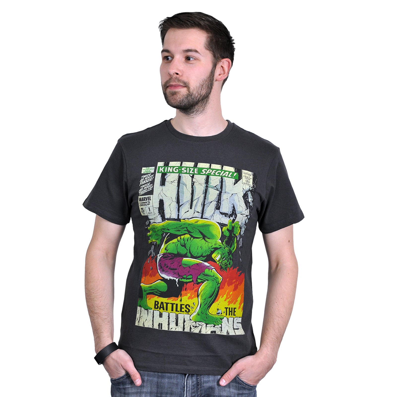 Zdjęcie produktu Hulk - Marvel Poster T-Shirt szary