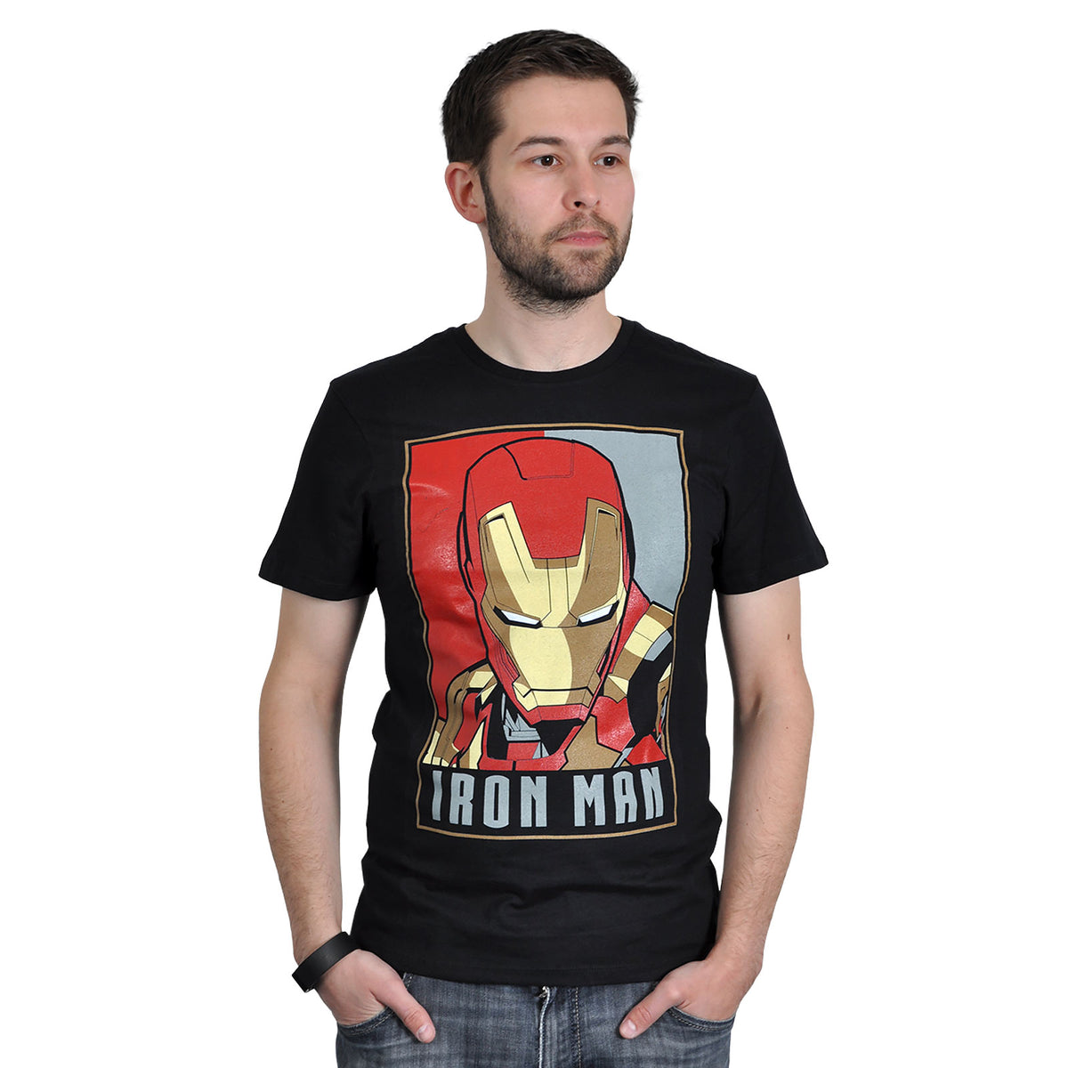 Zdjęcie produktu Iron Man - Plakatowa koszulka czarna