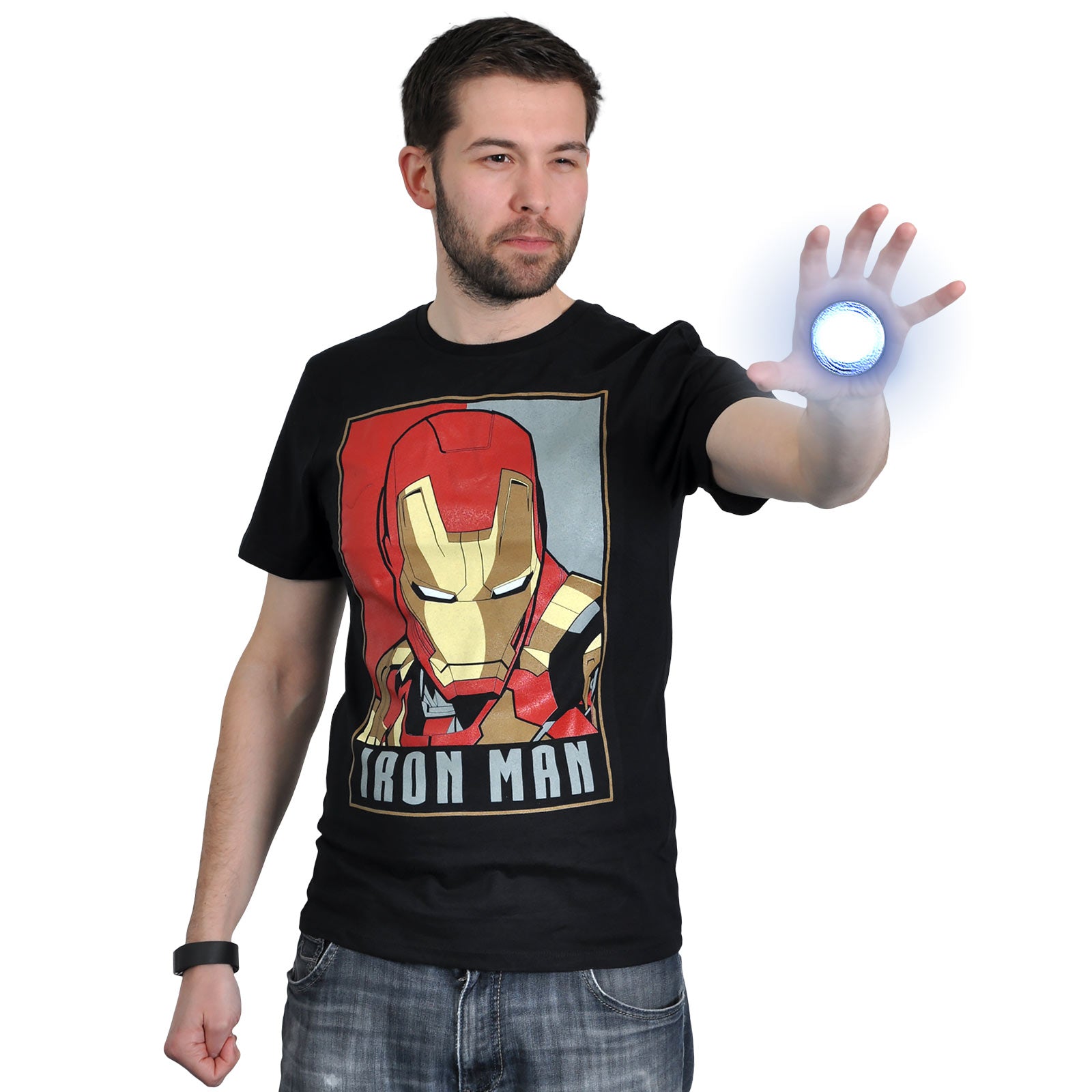 Zdjęcie produktu Iron Man - Plakatowa koszulka czarna