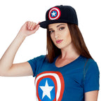 Zdjęcie produktu Captain America - Logo Snapback Cap niebieska