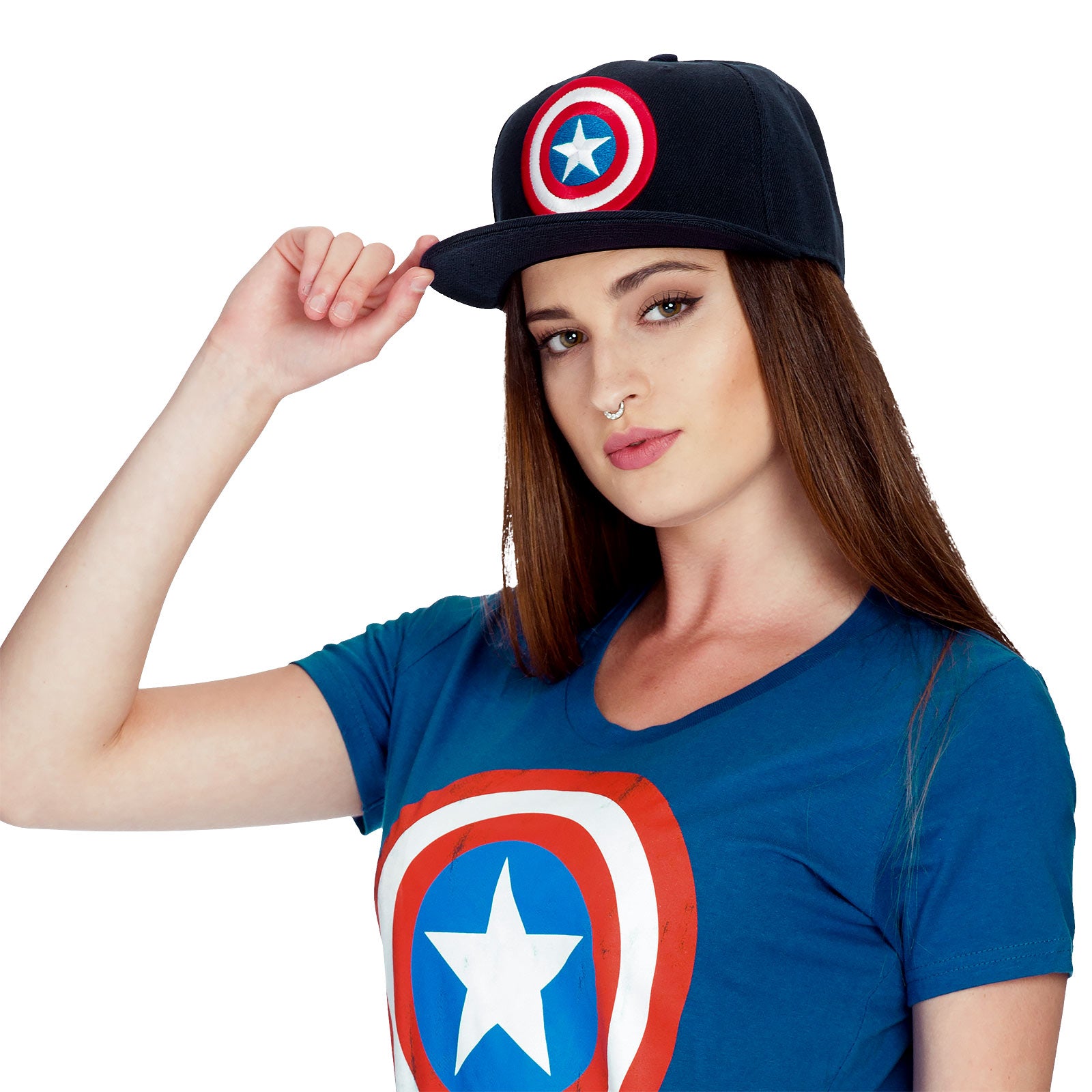 Zdjęcie produktu Captain America - Logo Snapback Cap niebieska