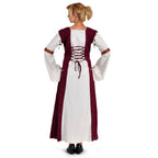 Product image Medieval Dress Applonia with detachable sleeves natural-bordeaux