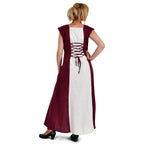 Product image Medieval Dress Applonia with detachable sleeves natural-bordeaux