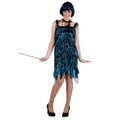 Product image Charleston dress with sequin fringes petrol