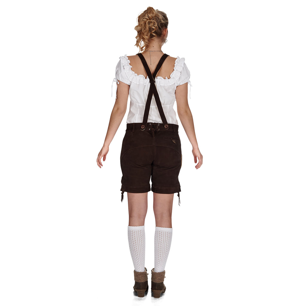 Product image Traditional leather trousers Sonja with embroidery - Women's
