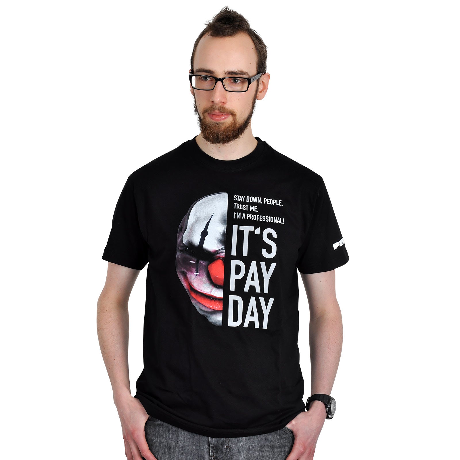 Zdjęcie produktu Payday 2 - Chains Maska T-Shirt czarne