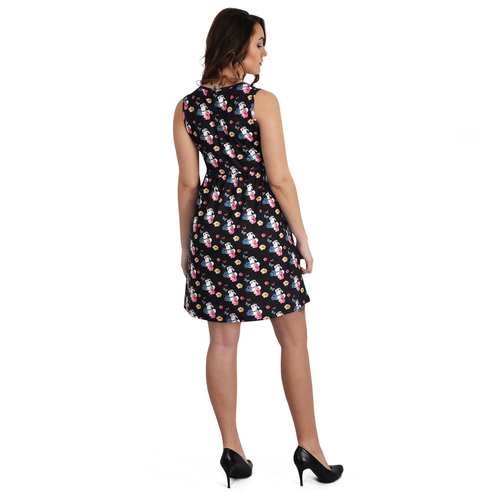 Zdjęcie produktu Bambi - Thumper Flower Power sukienka mini czarna