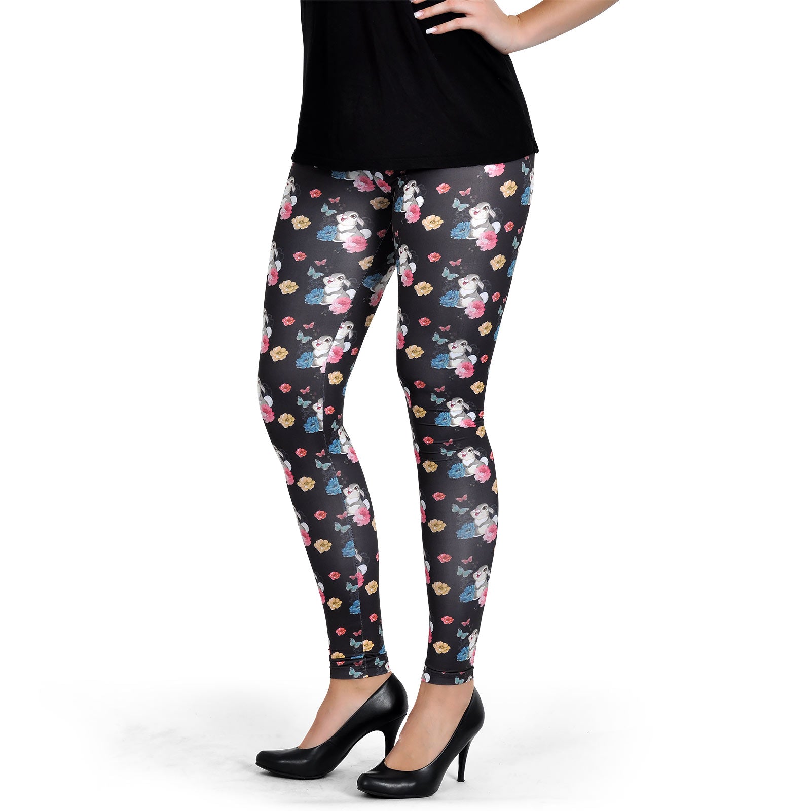 Zdjęcie produktu Bambi - Klopfer Flower Power legginsy czarne