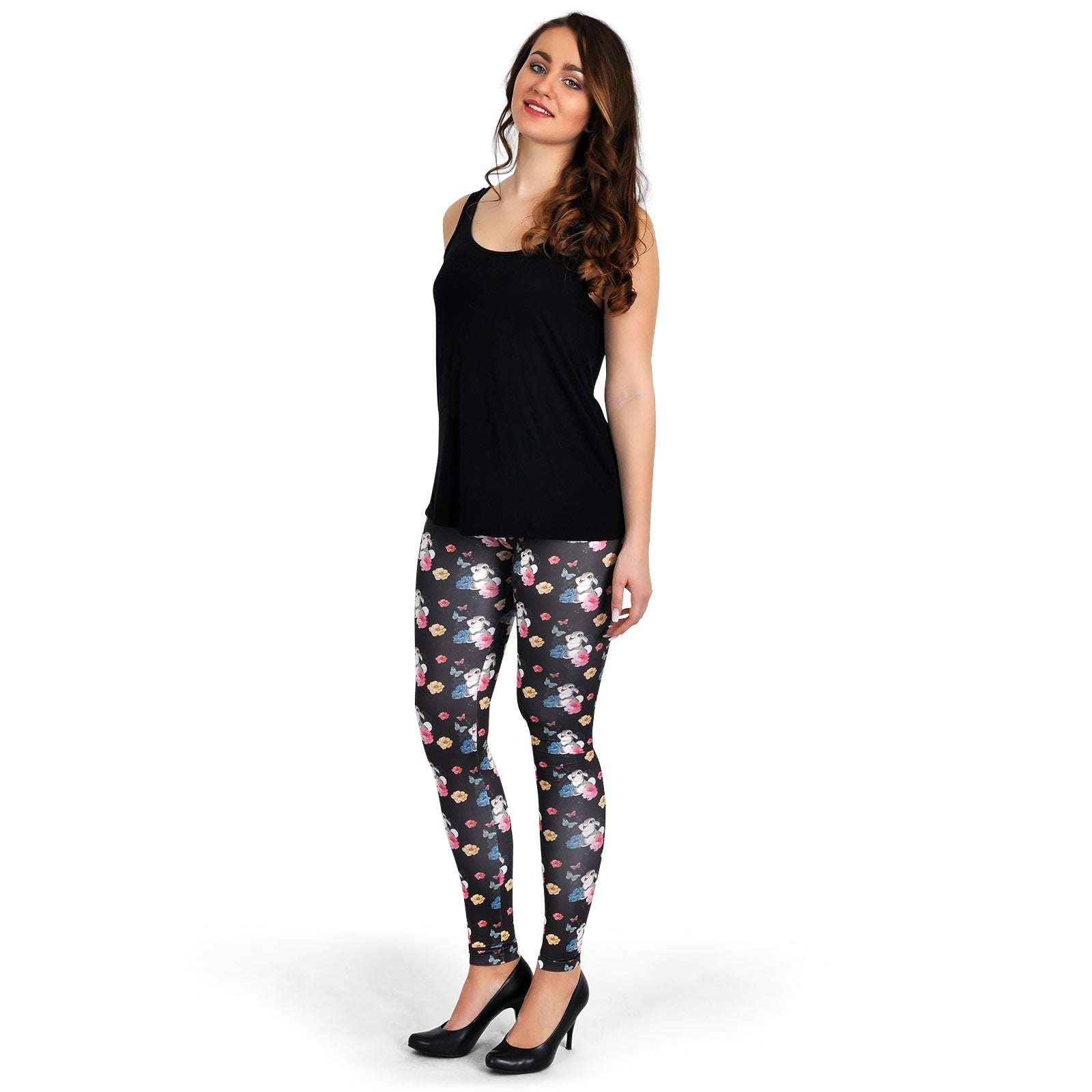 Zdjęcie produktu Bambi - Klopfer Flower Power legginsy czarne