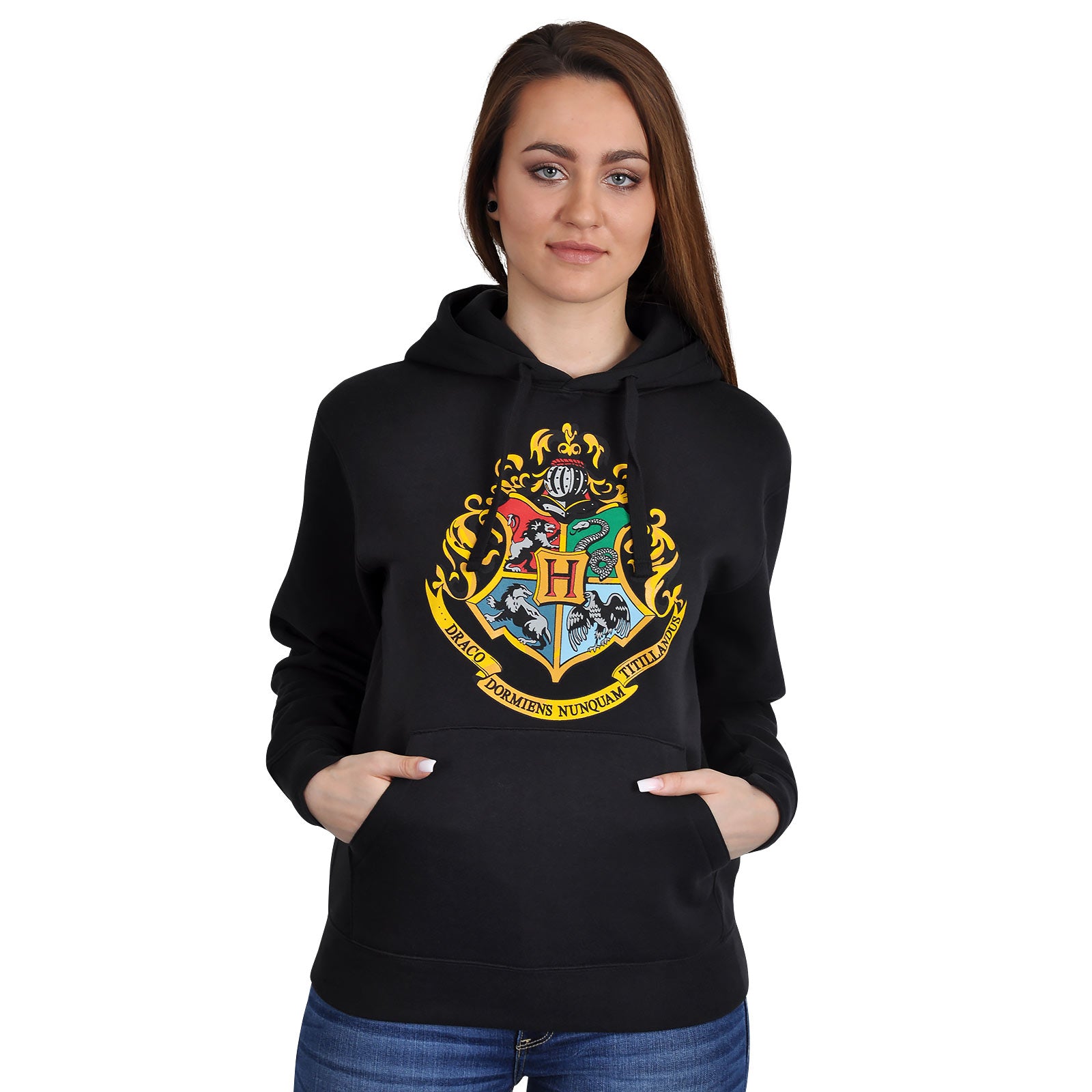 Zdjęcie produktu Harry Potter - Bluza z kapturem Hogwarts czarna