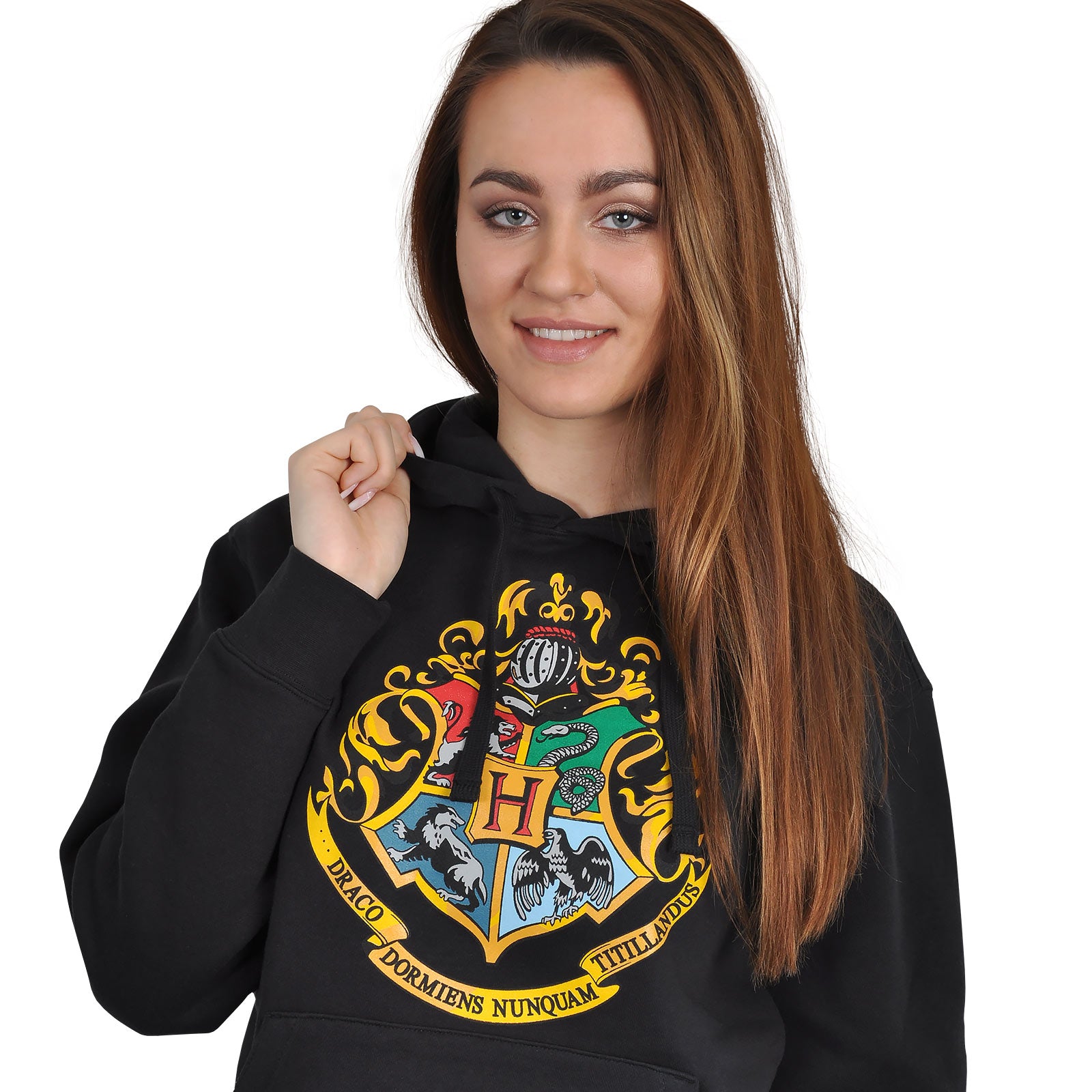 Zdjęcie produktu Harry Potter - Bluza z kapturem Hogwarts czarna
