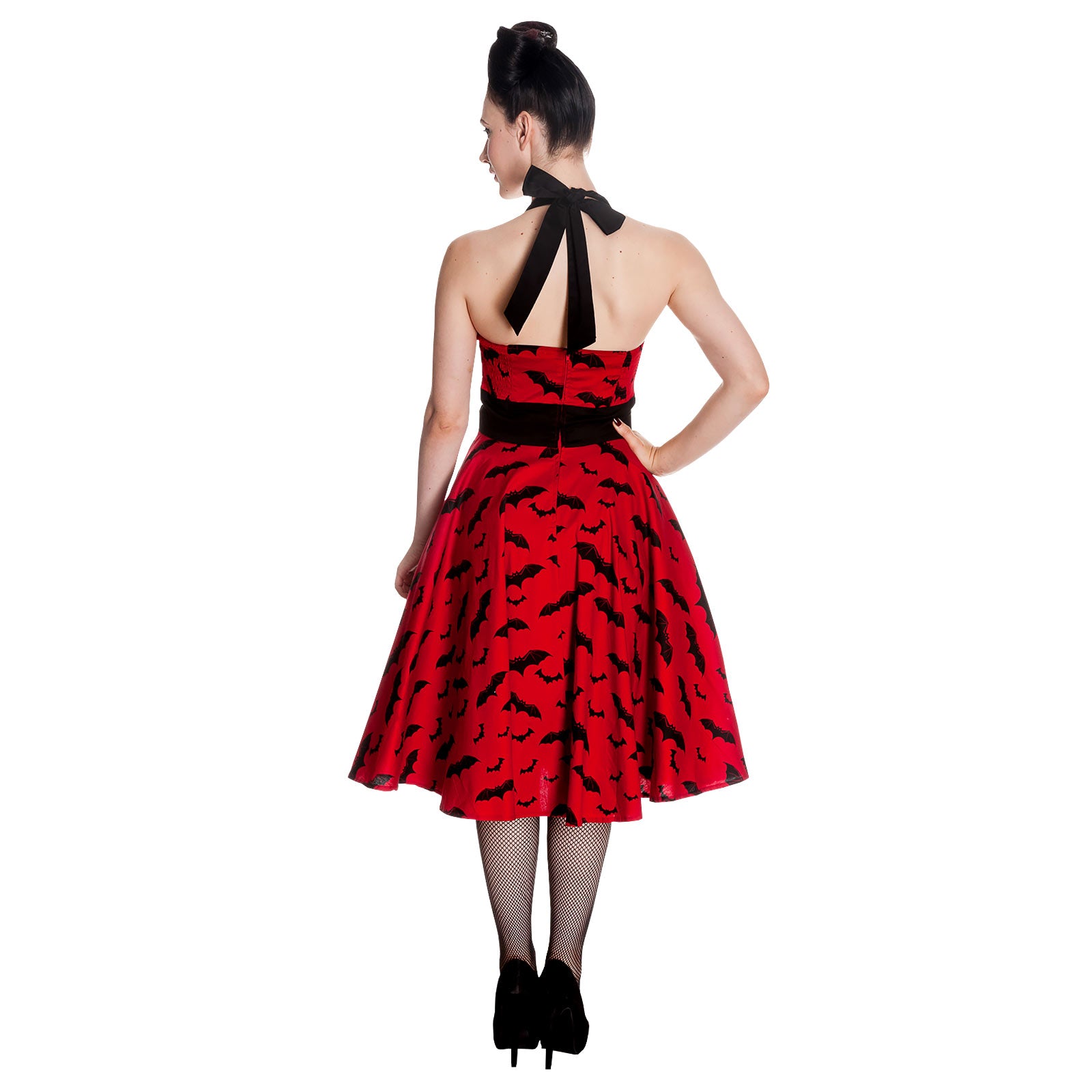 Zdjęcie produktu Rockabilly sukienka Bat czerwono-czarna