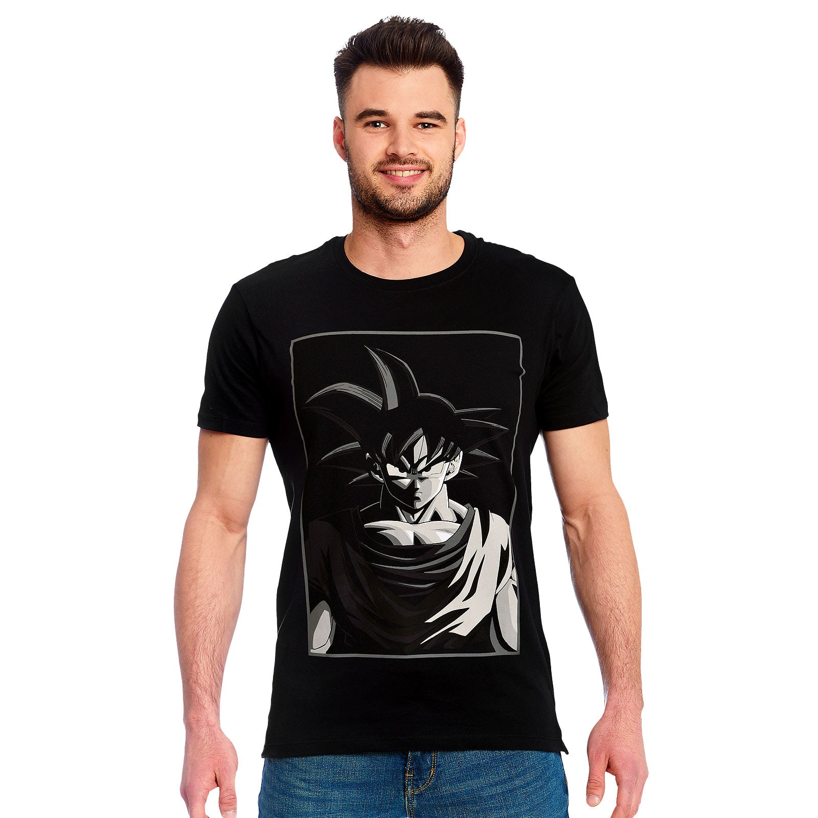 Zdjęcie produktu Dragon Ball - Koszulka Goku Manga Face czarna