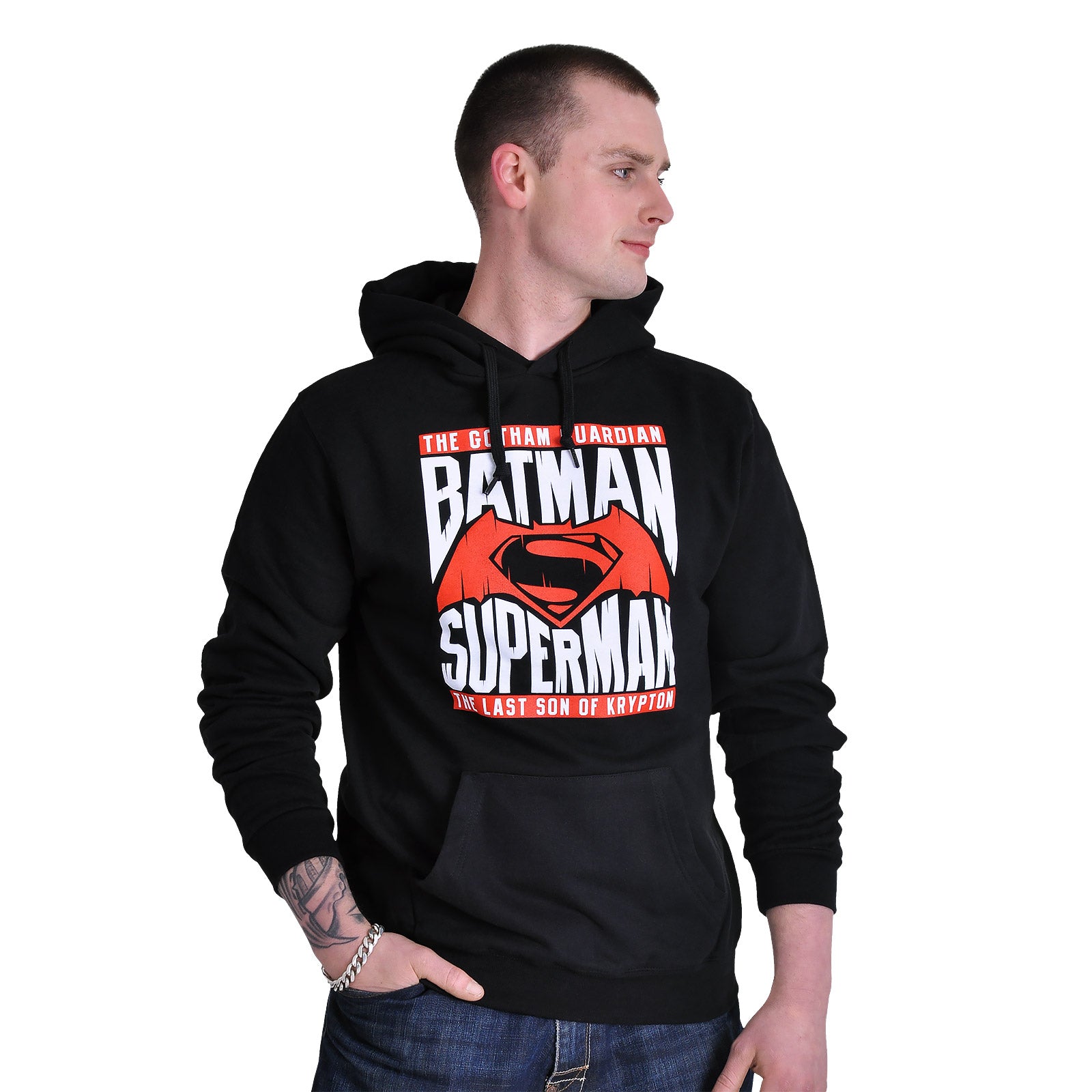 Zdjęcie produktu Batman v Superman - Bluza z kapturem Heroes czarna