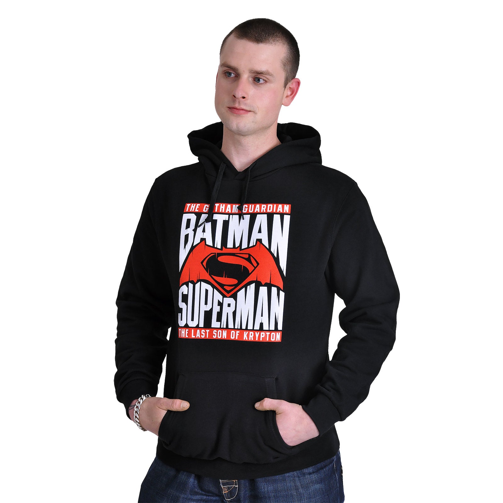 Zdjęcie produktu Batman v Superman - Bluza z kapturem Heroes czarna