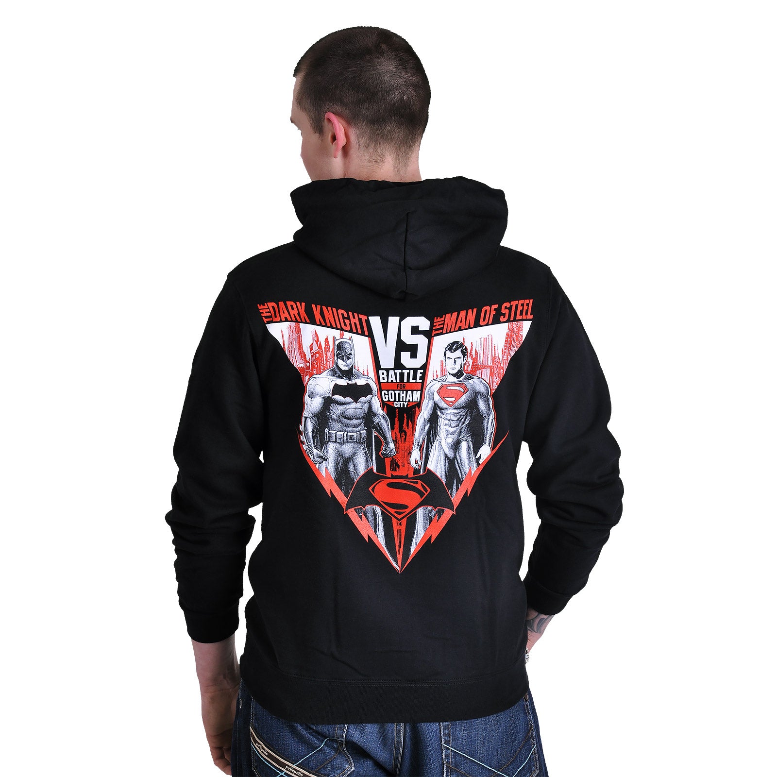 Zdjęcie produktu Batman v Superman - Bluza z kapturem Heroes czarna