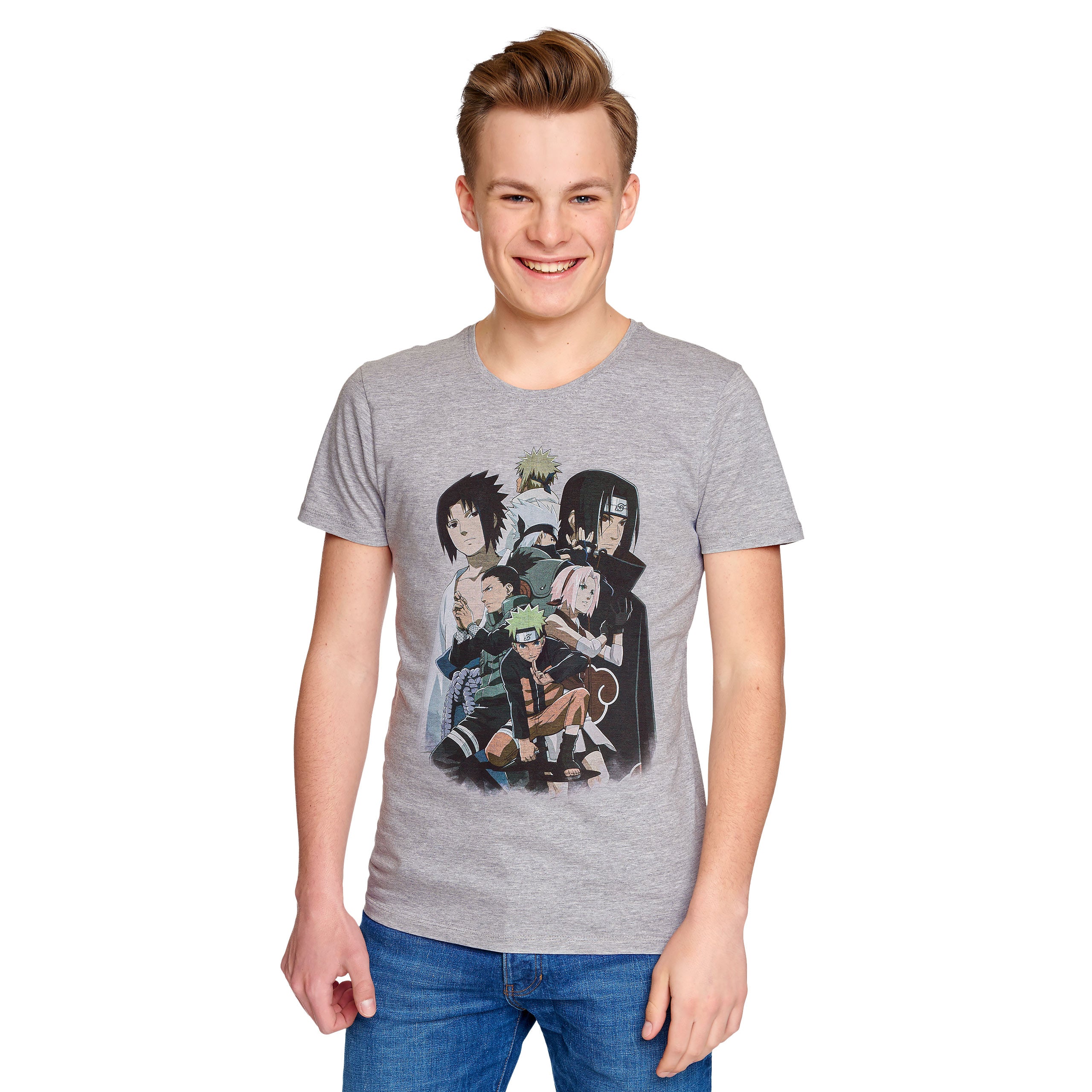 Zdjęcie produktu Naruto - Grupa T-Shirt szary