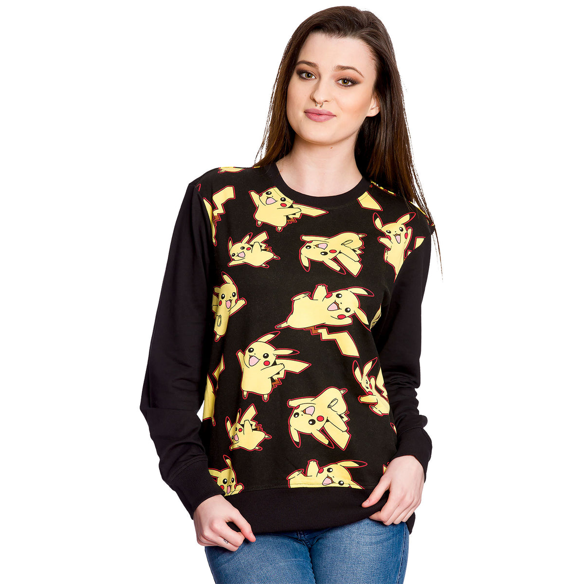 Zdjęcie produktu Pokemon - Pikachu Sweter All Over Print czarny