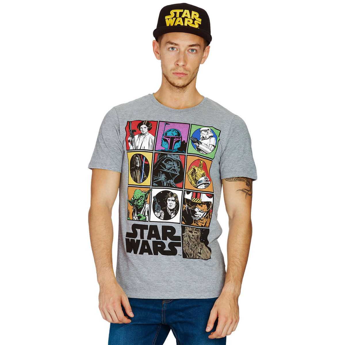 Zdjęcie produktu Star Wars - Characters T-Shirt szary