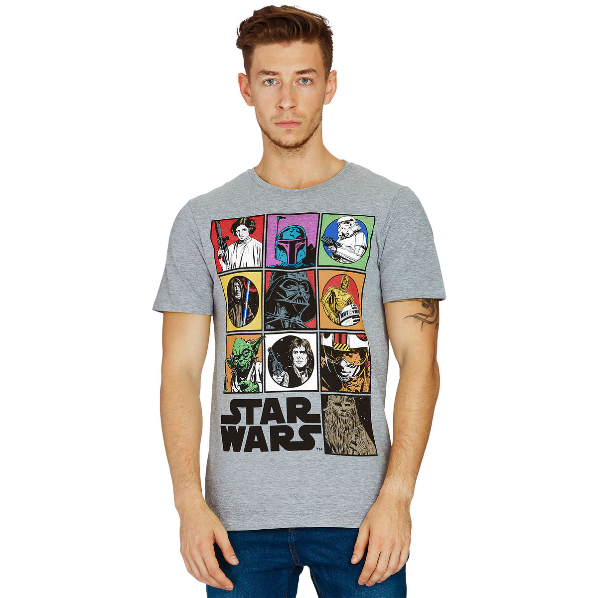 Zdjęcie produktu Star Wars - Characters T-Shirt szary