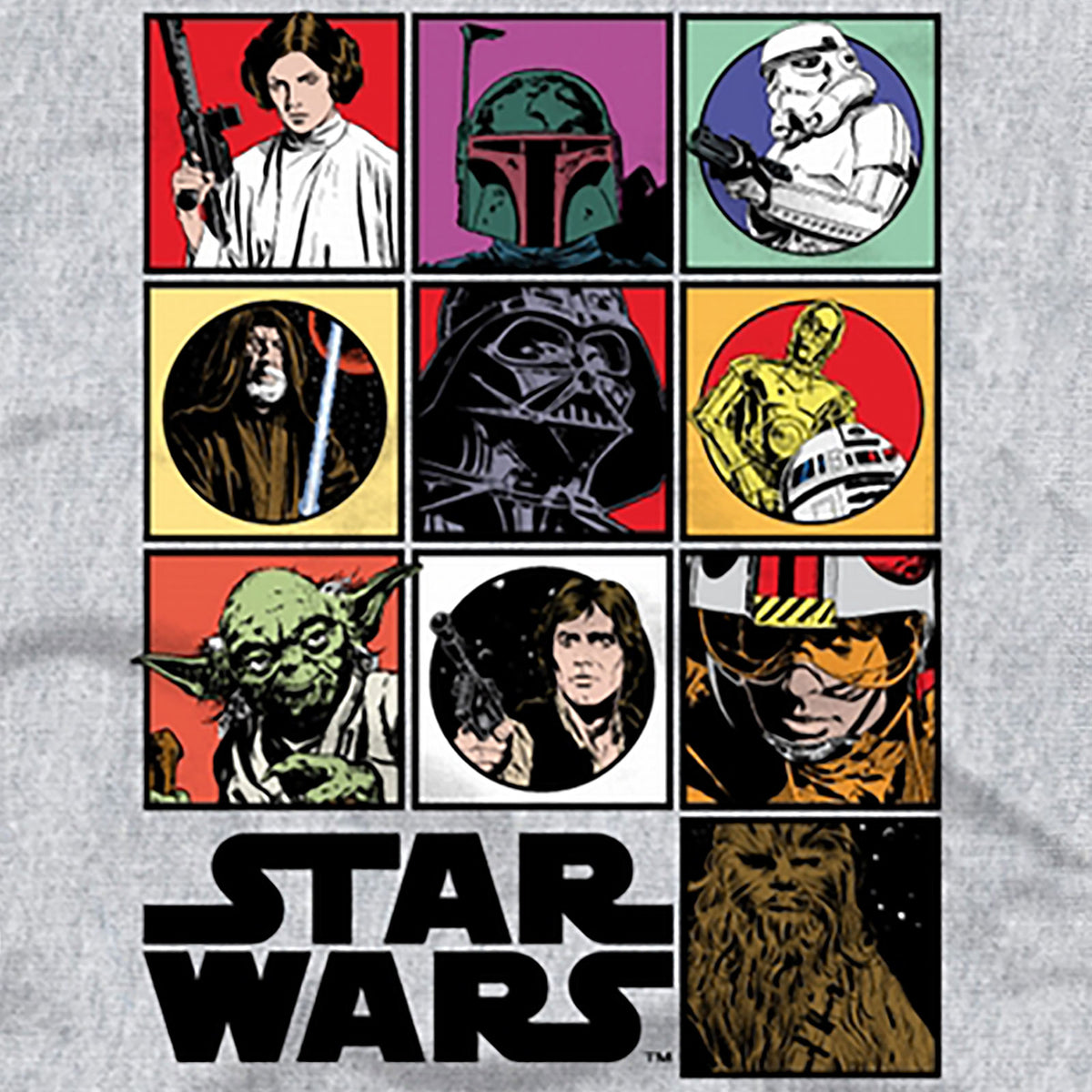 Zdjęcie produktu Star Wars - Characters T-Shirt szary