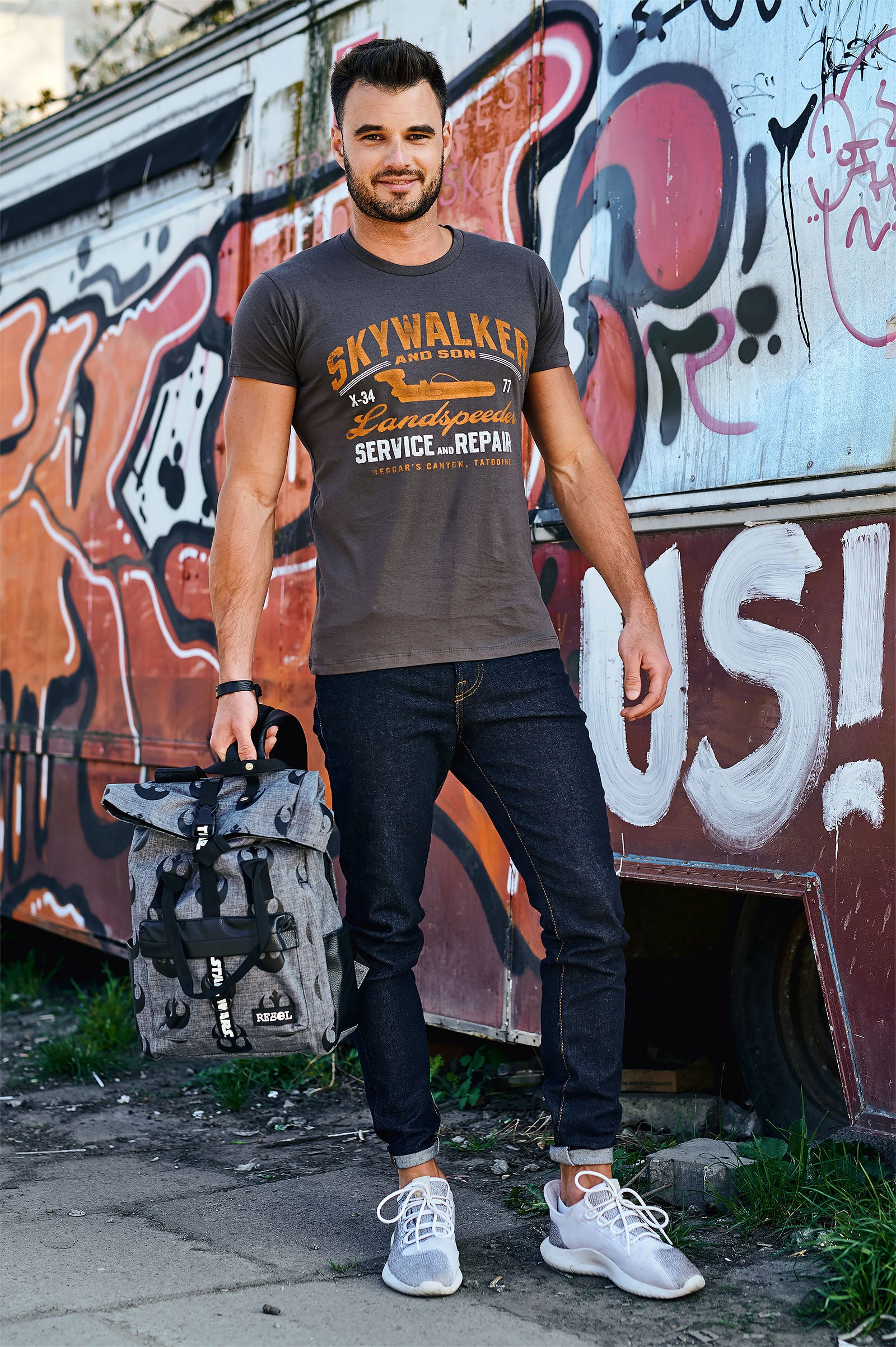 Zdjęcie produktu Star Wars - Landspeeder T-Shirt szare