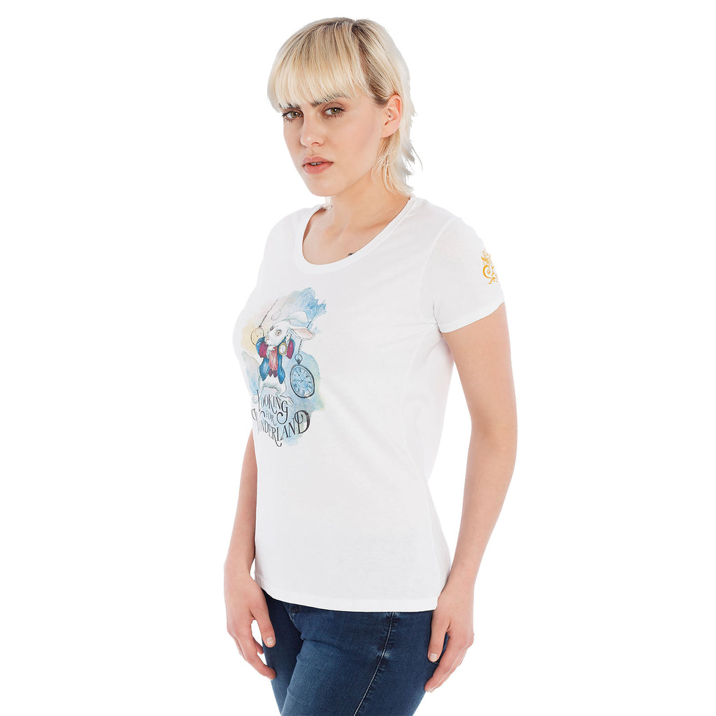 Zdjęcie produktu Alicja w Krainie Czarów - Wonderland Girlie Shirt biały
